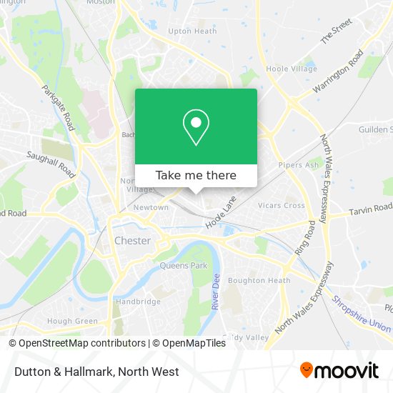 Dutton & Hallmark map