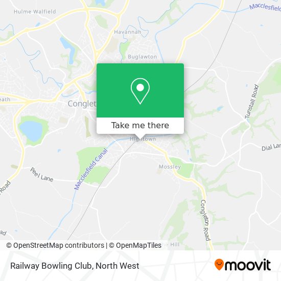 Railway Bowling Club map