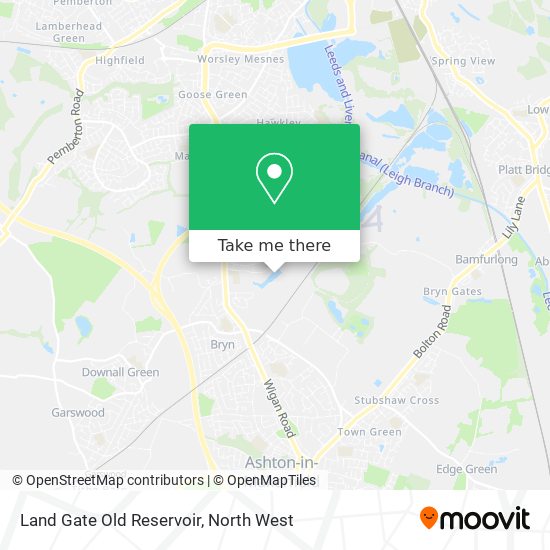 Land Gate Old Reservoir map