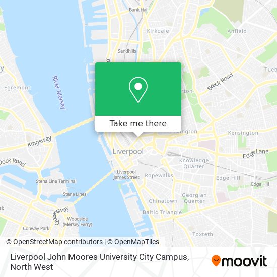 Liverpool John Moores University City Campus map