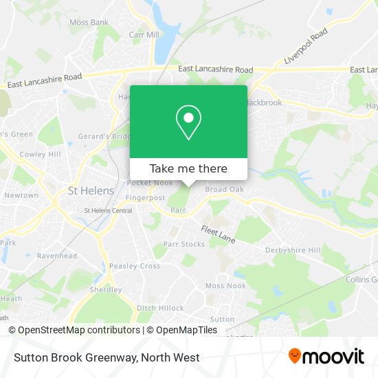 Sutton Brook Greenway map