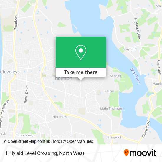 Hillylaid Level Crossing map
