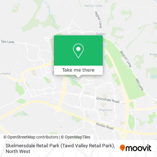 Skelmersdale Retail Park (Tawd Valley Retail Park) map