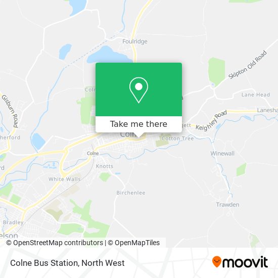 Colne Bus Station map