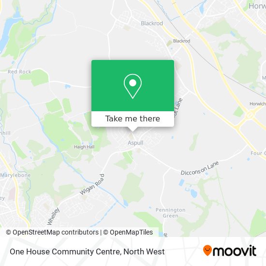 One House Community Centre map