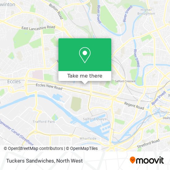 Tuckers Sandwiches map