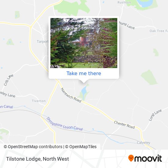 Tilstone Lodge map
