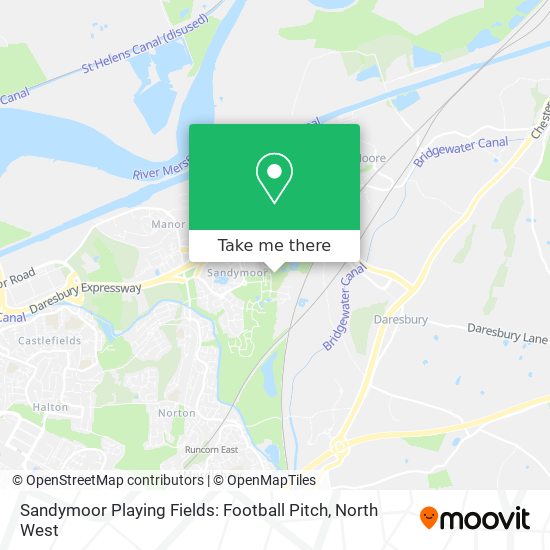 Sandymoor Playing Fields: Football Pitch map