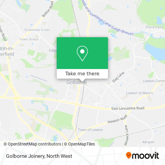 Golborne Joinery map