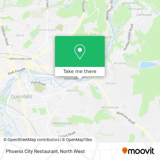 Phoenix City Restaurant map