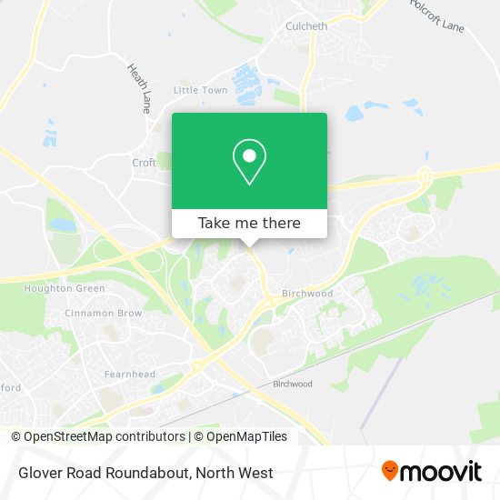 Glover Road Roundabout map