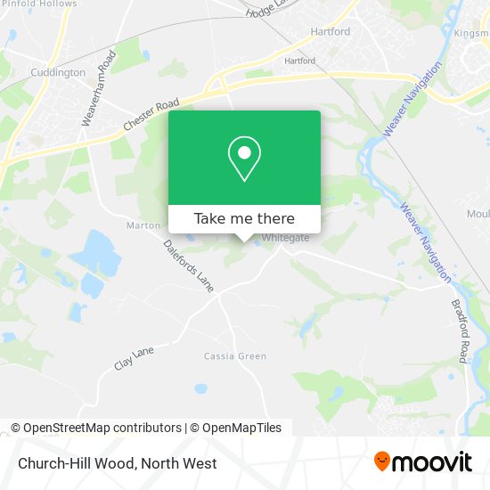 Church-Hill Wood map