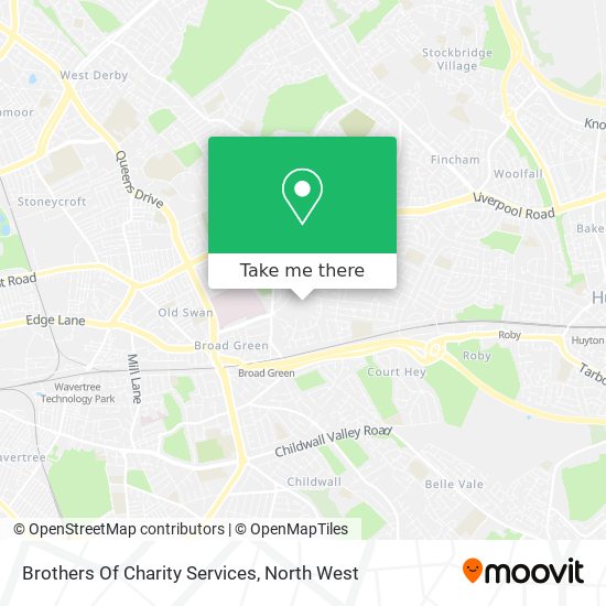 Brothers Of Charity Services map