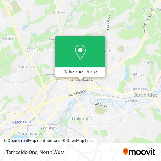 Tameside One map