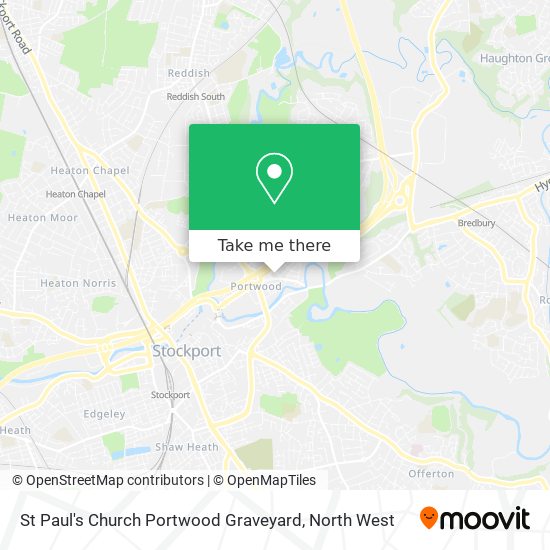St Paul's Church Portwood Graveyard map