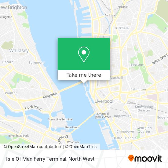 Isle Of Man Ferry Terminal map