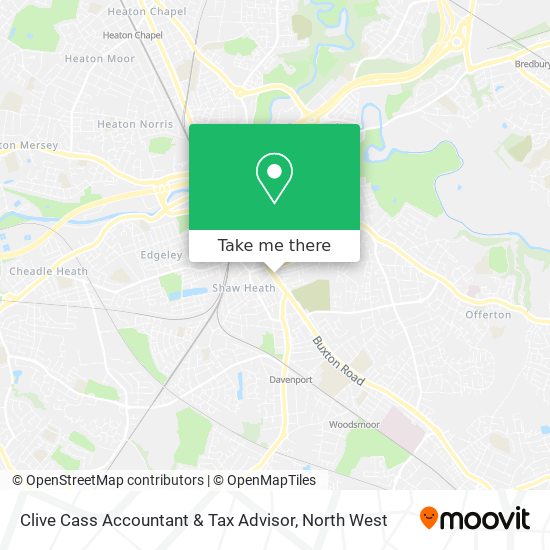 Clive Cass Accountant & Tax Advisor map