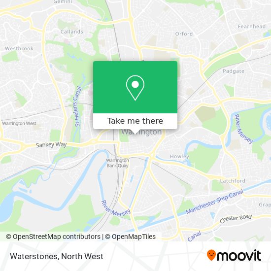 Waterstones map