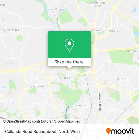 Callands Road Roundabout map