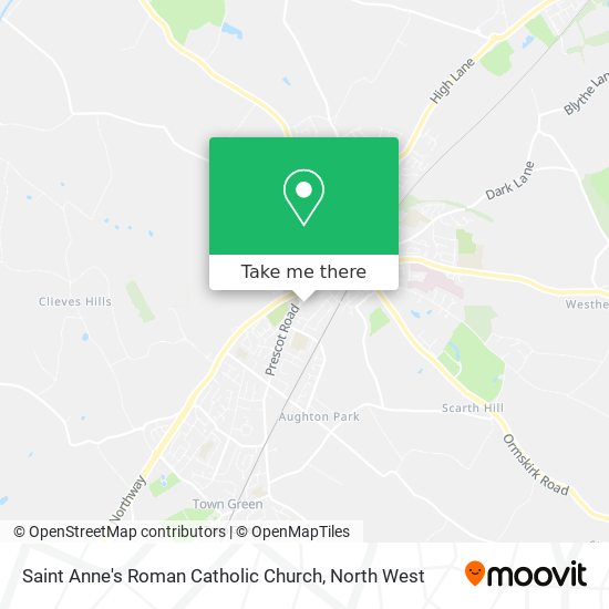 Saint Anne's Roman Catholic Church map
