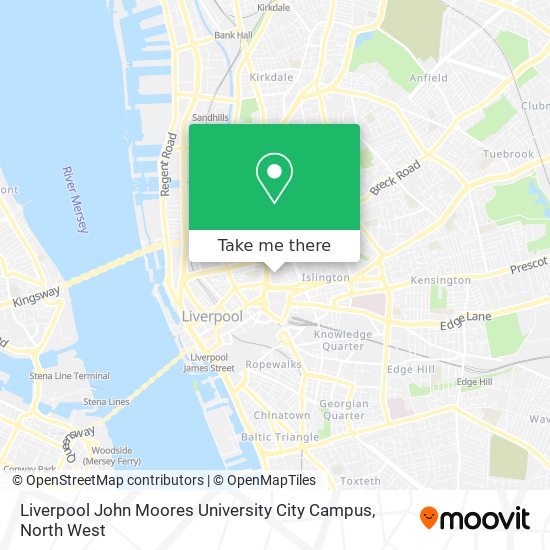 Liverpool John Moores University City Campus map