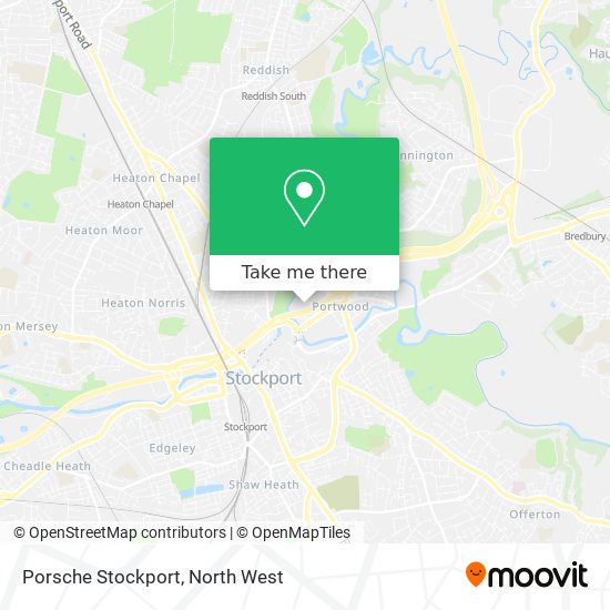 Porsche Stockport map