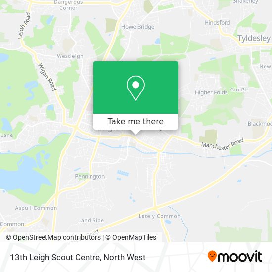 13th Leigh Scout Centre map