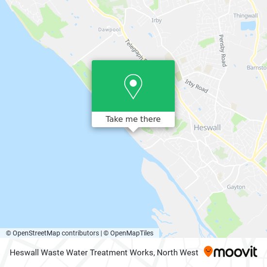 Heswall Waste Water Treatment Works map