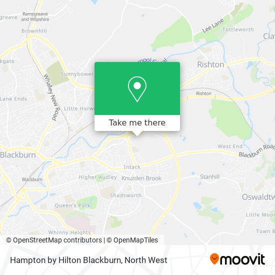 Hampton by Hilton Blackburn map