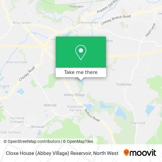 Close House (Abbey Village) Reservoir map