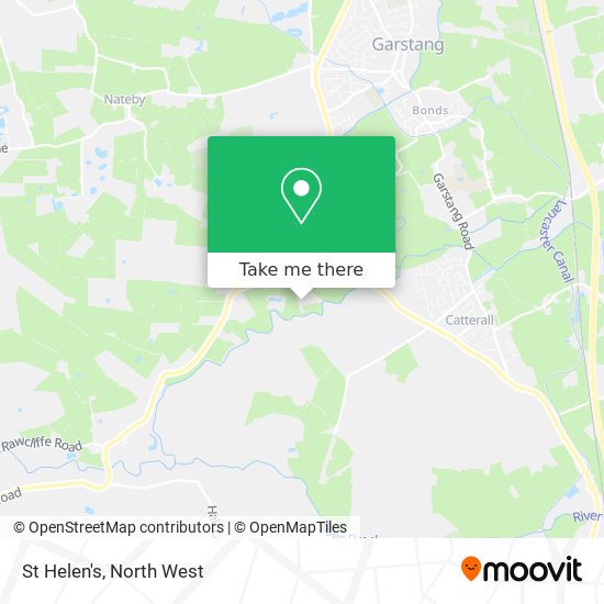 St Helen's map