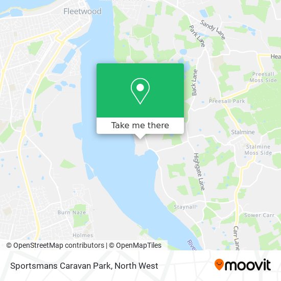 Sportsmans Caravan Park map