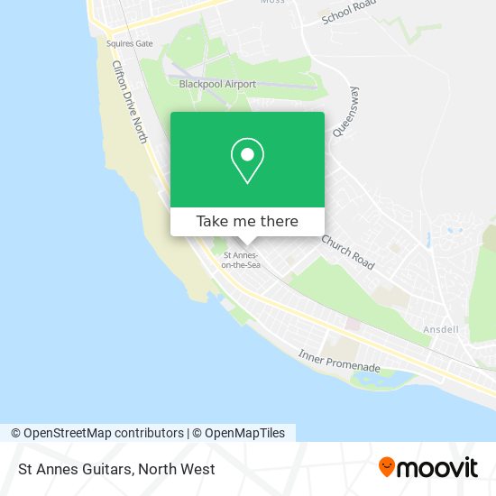 St Annes Guitars map