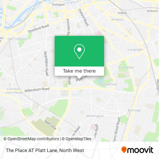 The Place AT Platt Lane map