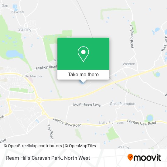 Ream Hills Caravan Park map