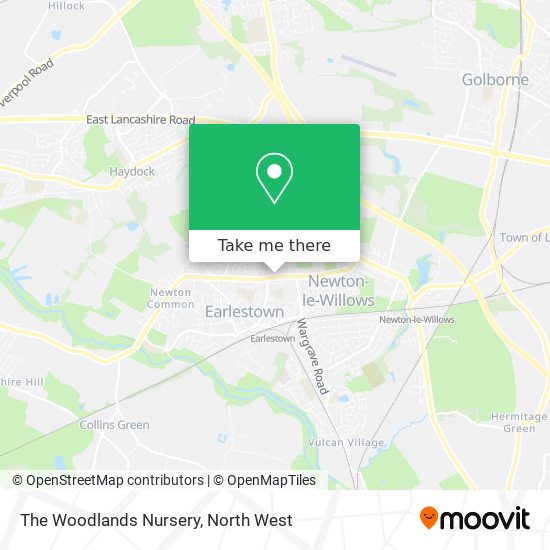 The Woodlands Nursery map