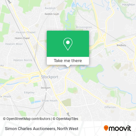 Simon Charles Auctioneers map