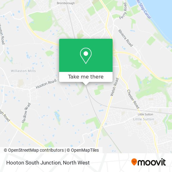 Hooton South Junction map