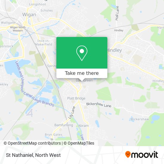St Nathaniel map