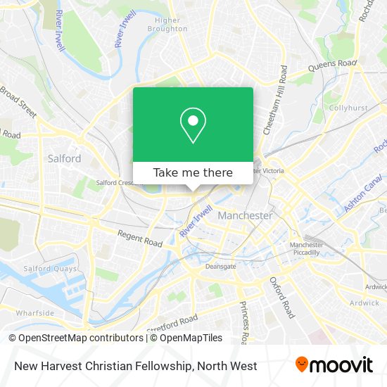 New Harvest Christian Fellowship map