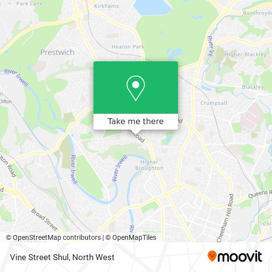 Vine Street Shul map