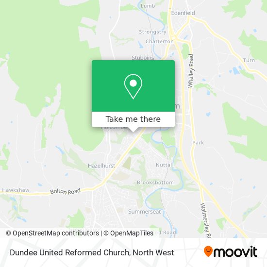 Dundee United Reformed Church map