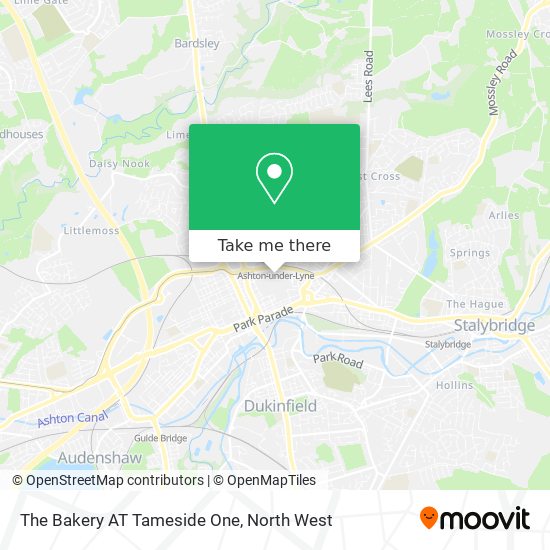 The Bakery AT Tameside One map