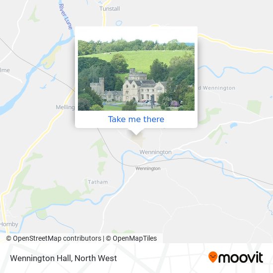 Wennington Hall map
