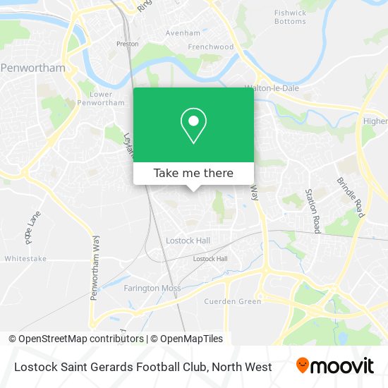 Lostock Saint Gerards Football Club map