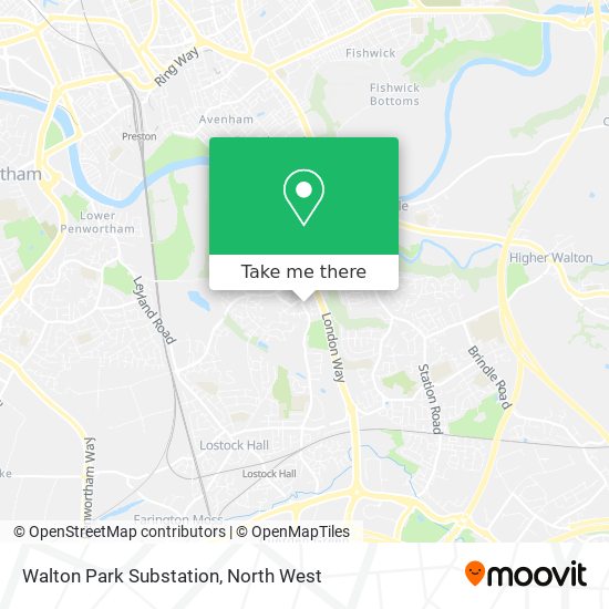 Walton Park Substation map