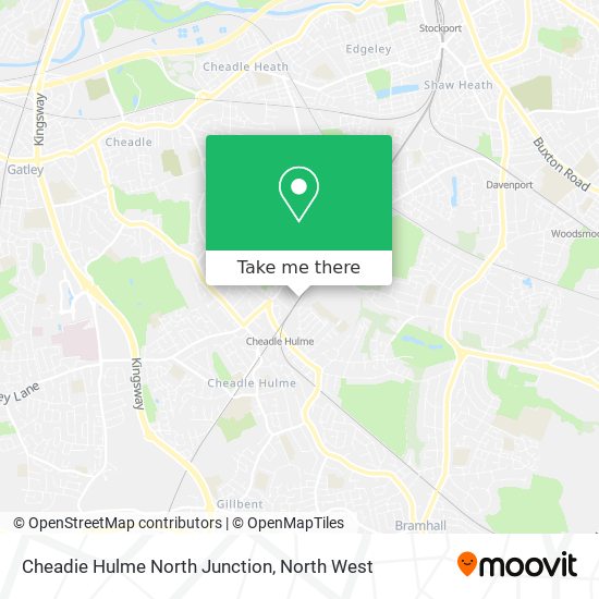 Cheadie Hulme North Junction map