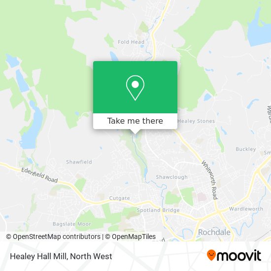 Healey Hall Mill map
