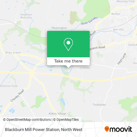 Blackburn Mill Power Station map