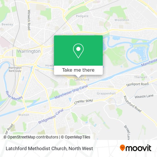 Latchford Methodist Church map